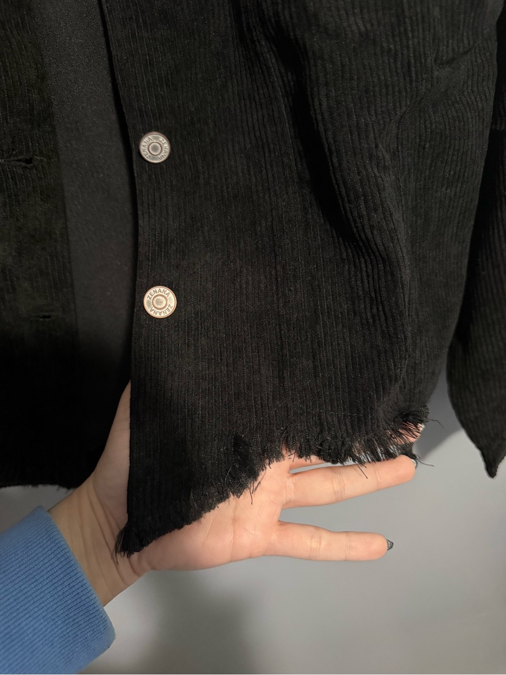 Zenana Black Corduroy Lightweight Shacket - Picture 5 of 7